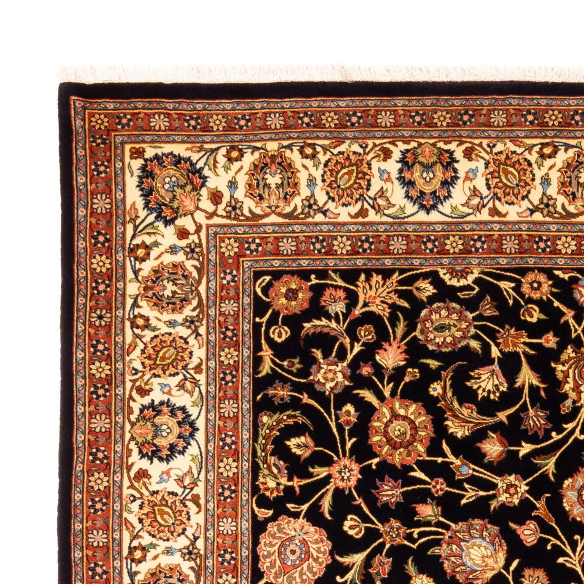 Dywan perski - Klasyczny - 273 x 215 cm - ciemnoniebieski