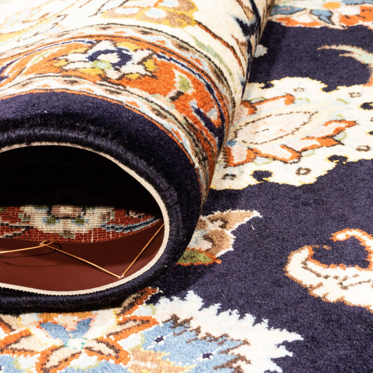 Dywan perski - Klasyczny - 280 x 218 cm - ciemnoniebieski