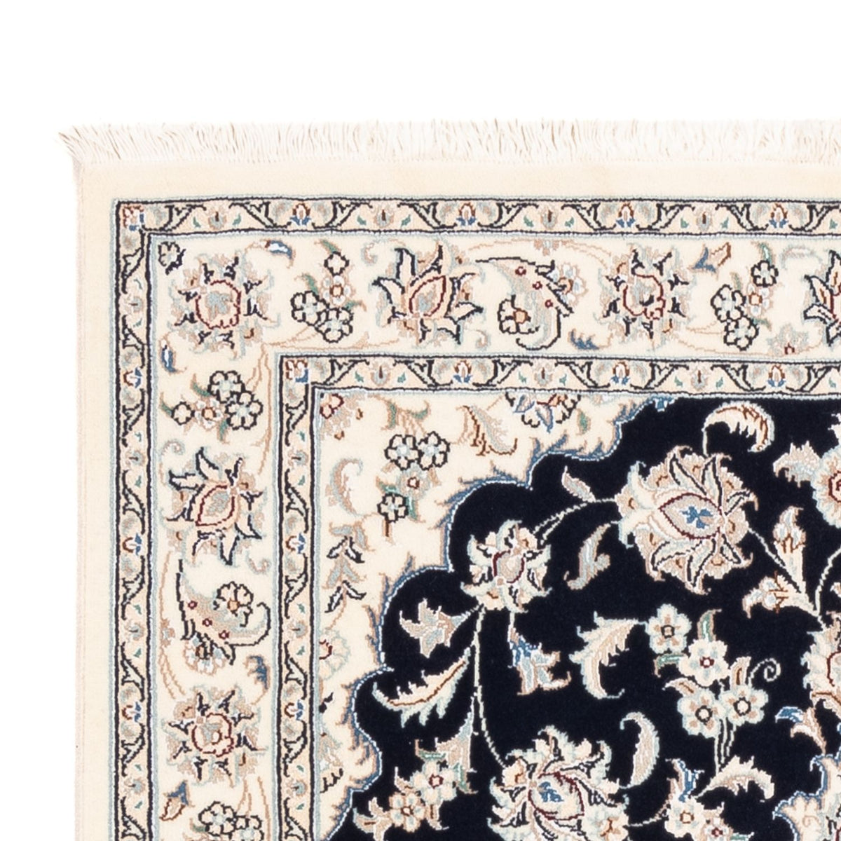 Dywan perski - Nain - Premium - 157 x 108 cm - ciemnoniebieski