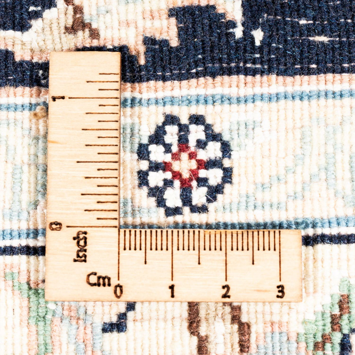 Dywan perski - Nain - Premium - 152 x 107 cm - kremowy