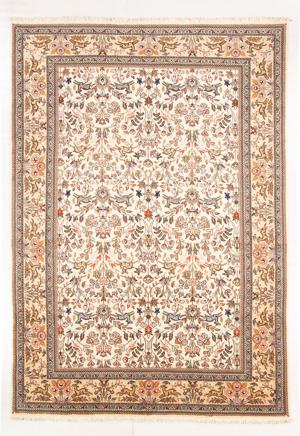 Dywan perski - Tabriz - 295 x 203 cm - kremowy