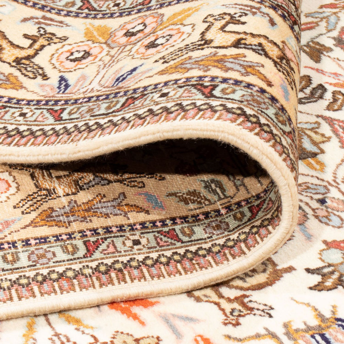 Dywan perski - Tabriz - 295 x 203 cm - kremowy