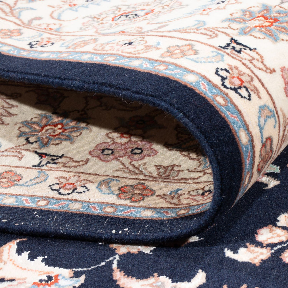 Perserteppich - Täbriz - Royal - 200 x 150 cm - dunkelblau