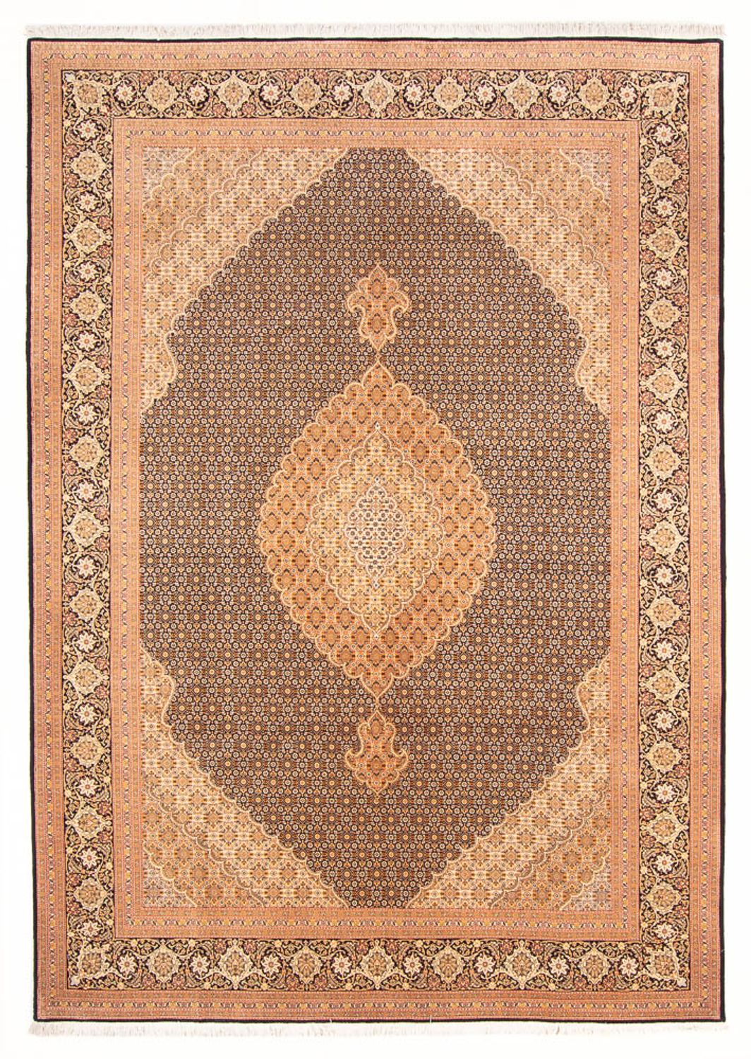 Perserteppich - Täbriz - Royal - 300 x 202 cm - dunkelblau