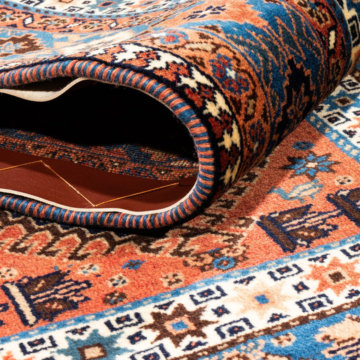 Perski dywan - Nomadyczny - 238 x 200 cm - ciemna czerwień