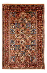 Perski dywan - Nomadyczny - 303 x 202 cm - bordowa czerwień