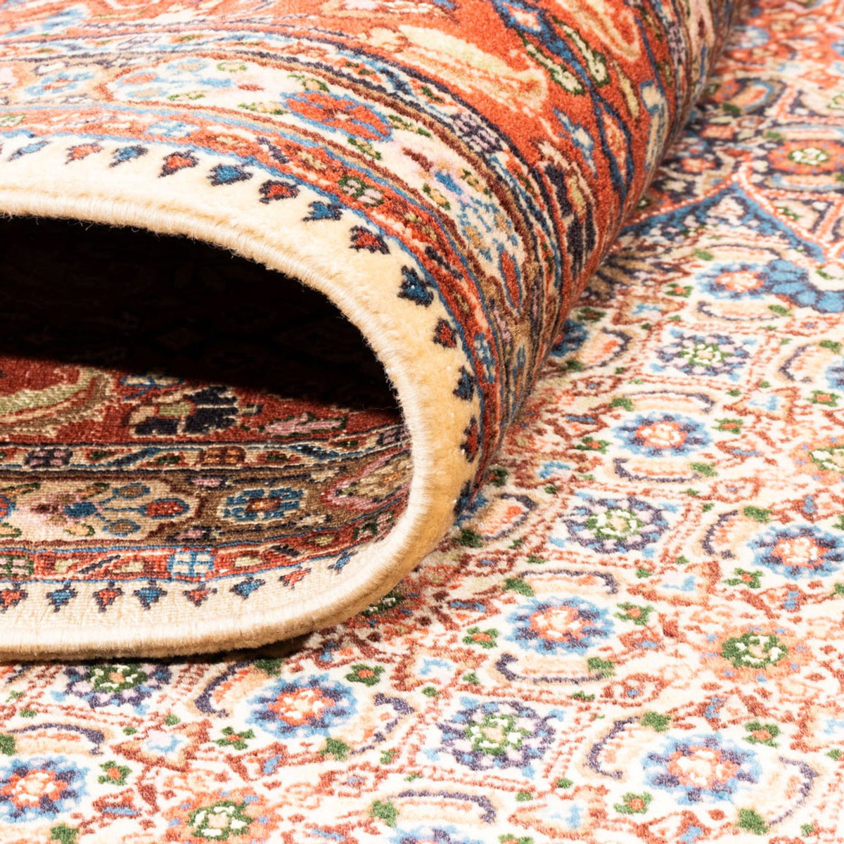 Dywan perski - Klasyczny - 244 x 194 cm - ciemny beż