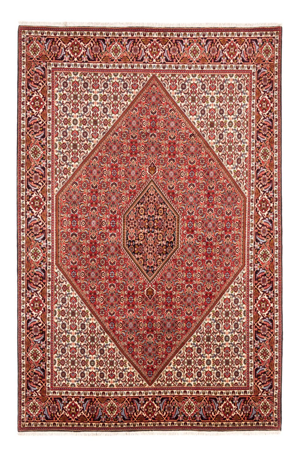 Perski dywan - Bijar - Royal - 247 x 172 cm - czerwony
