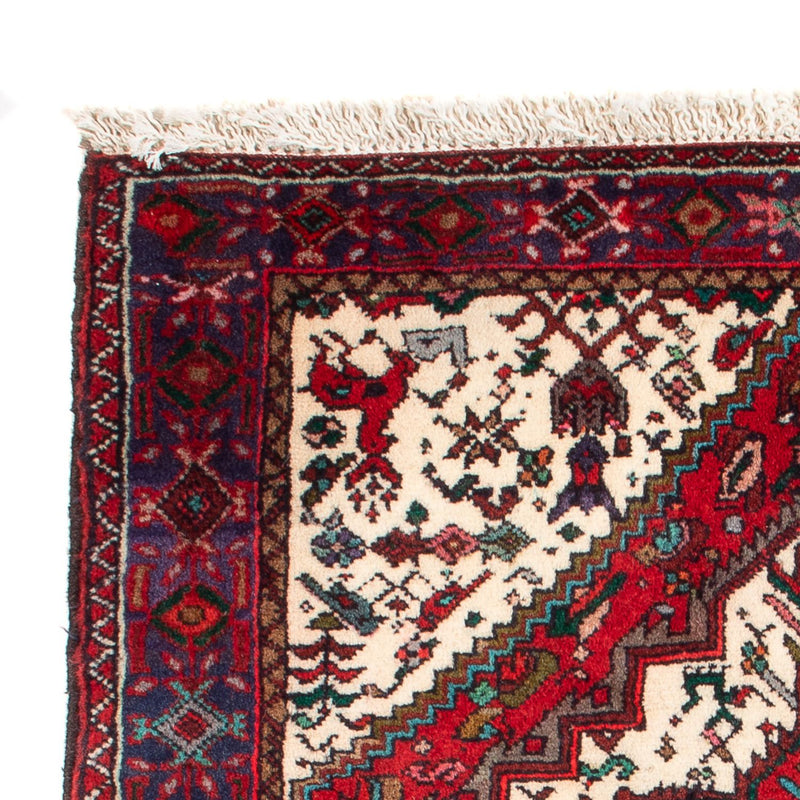 Perski dywan - Nomadyczny - 95 x 58 cm - kremowy