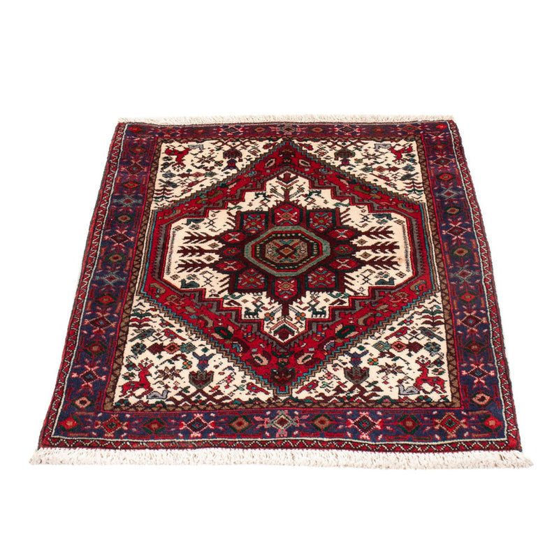 Perski dywan - Nomadyczny - 95 x 58 cm - kremowy