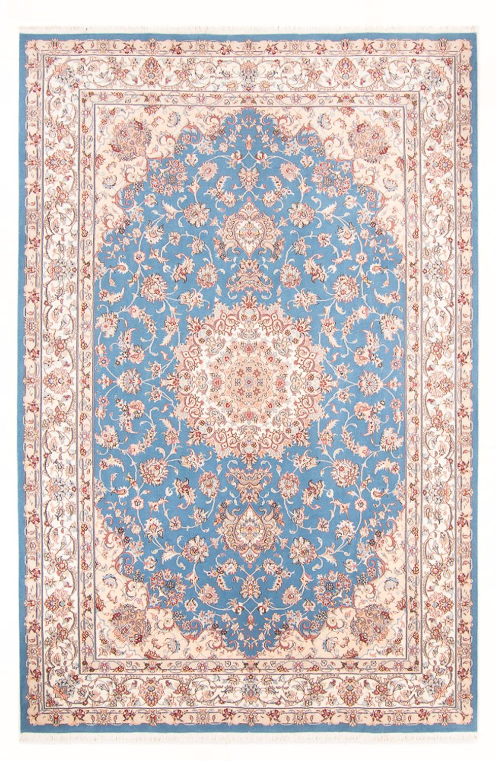 Perserteppich - Täbriz - Royal - 298 x 197 cm - hellblau
