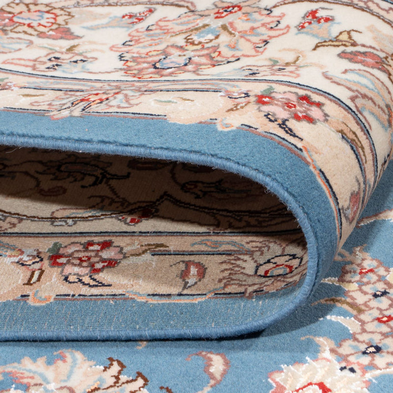 Perserteppich - Täbriz - Royal - 298 x 197 cm - hellblau