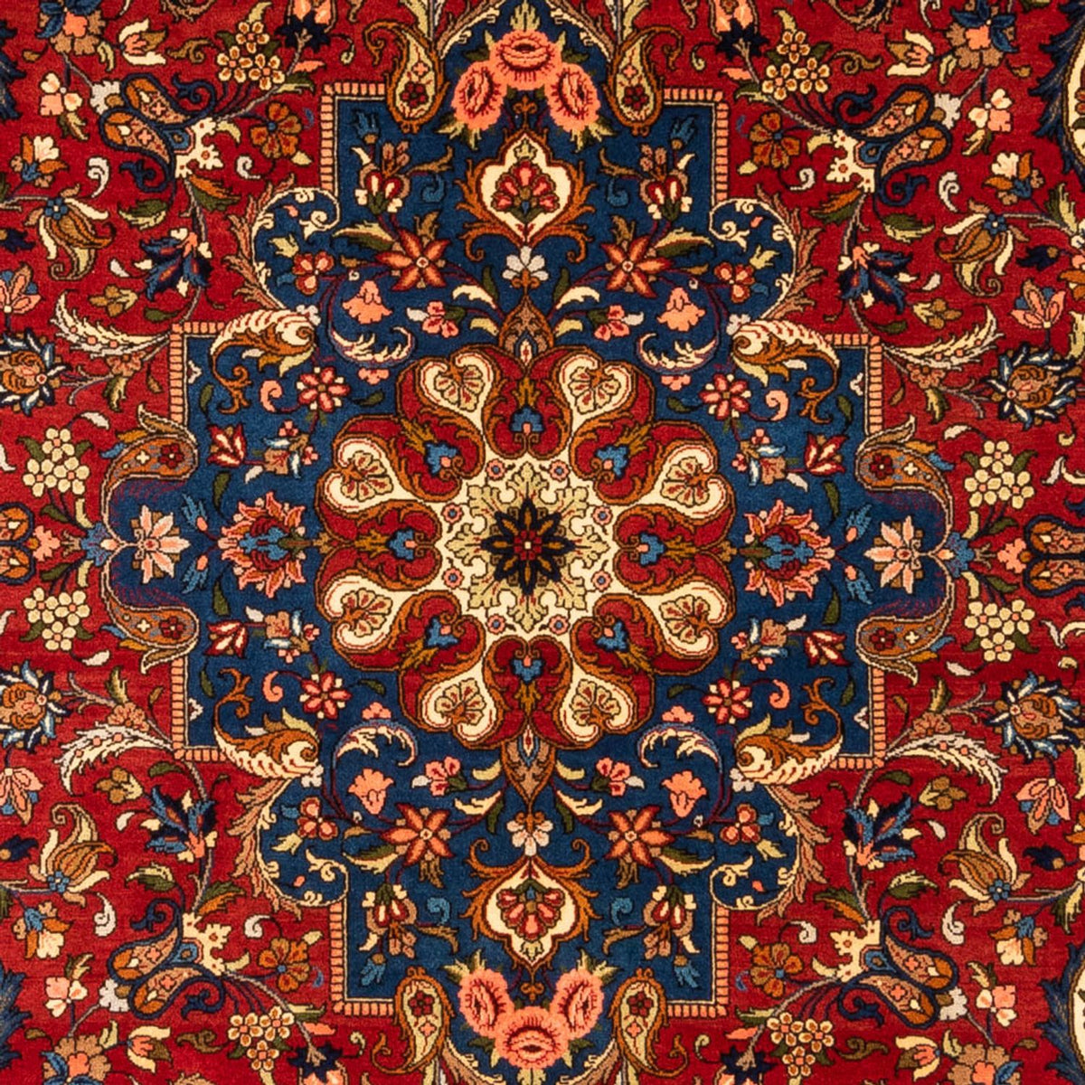 Perski dywan - Bijar - Royal - 296 x 204 cm - ciemnoniebieski