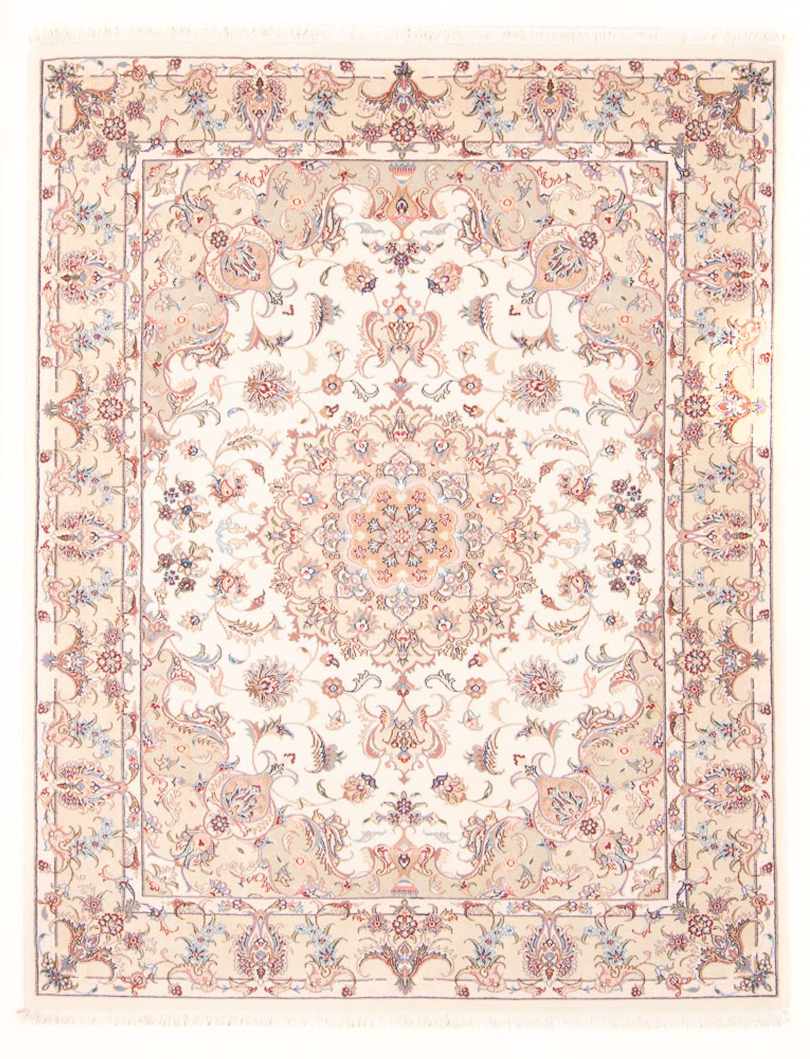 Perserteppich - Täbriz - Royal - 198 x 148 cm - creme