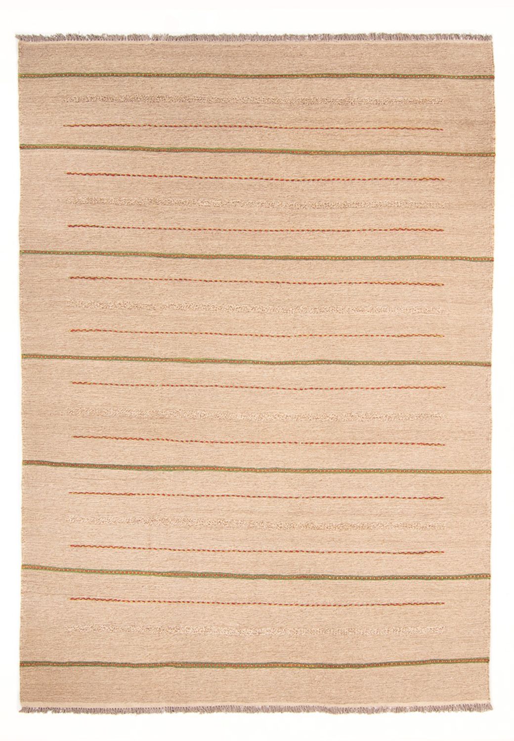 Kelim Teppich - Trendy - 289 x 191 cm - hellbeige