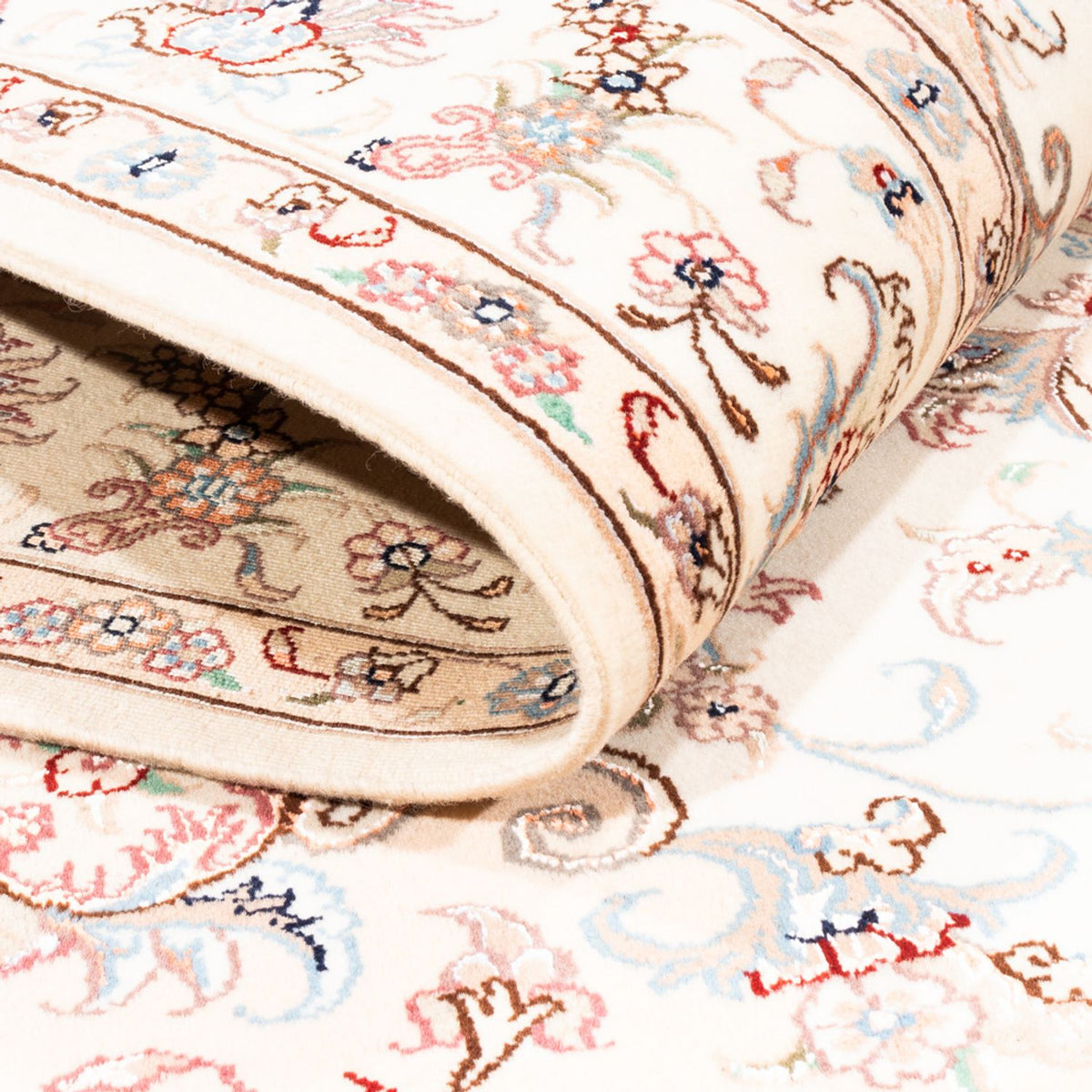 Dywan perski - Tabriz - 196 x 153 cm - kremowy