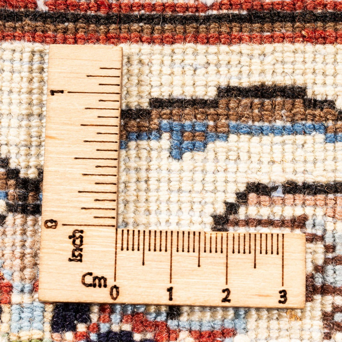 Dywan perski - Klasyczny kwadratowy  - 217 x 196 cm - ciemny beż