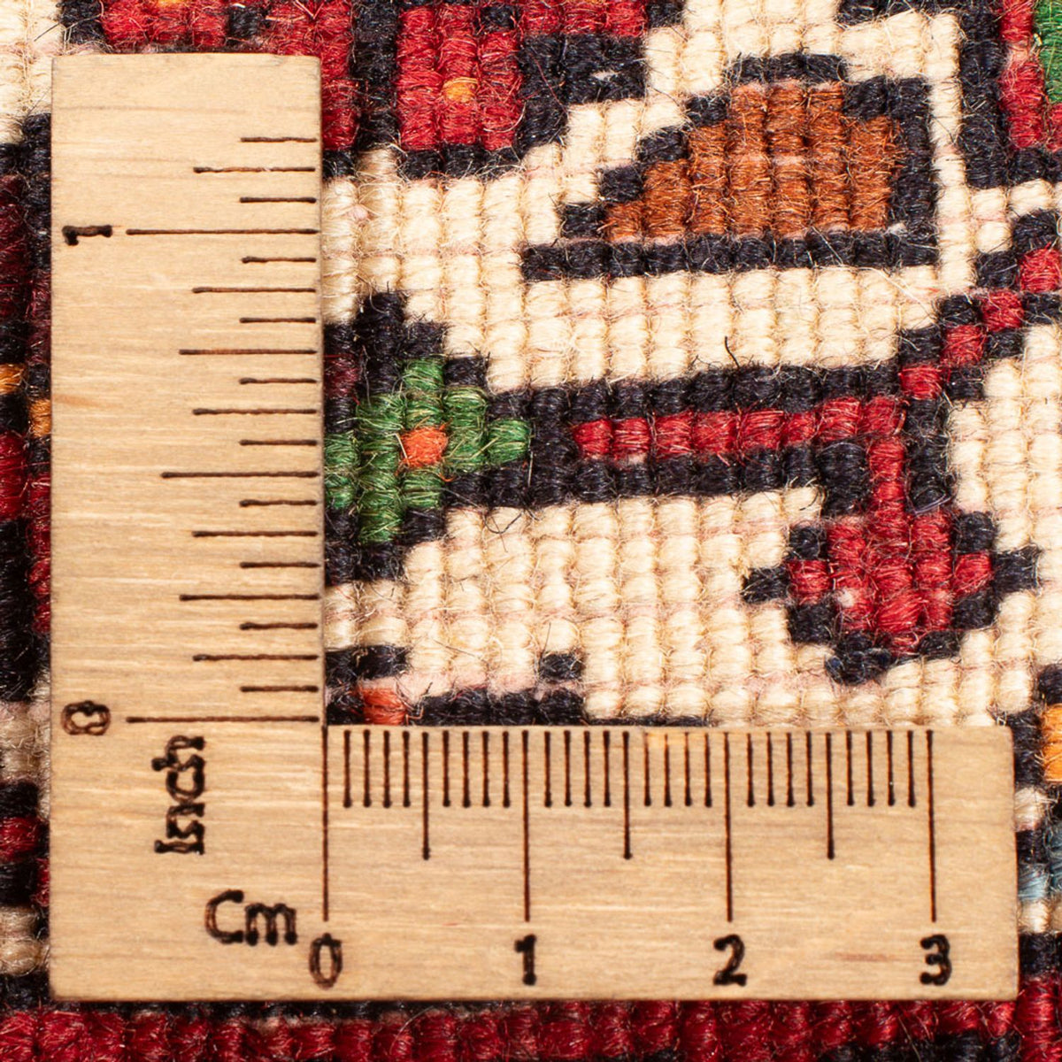 Perski dywan - Nomadyczny - 123 x 80 cm - kremowy