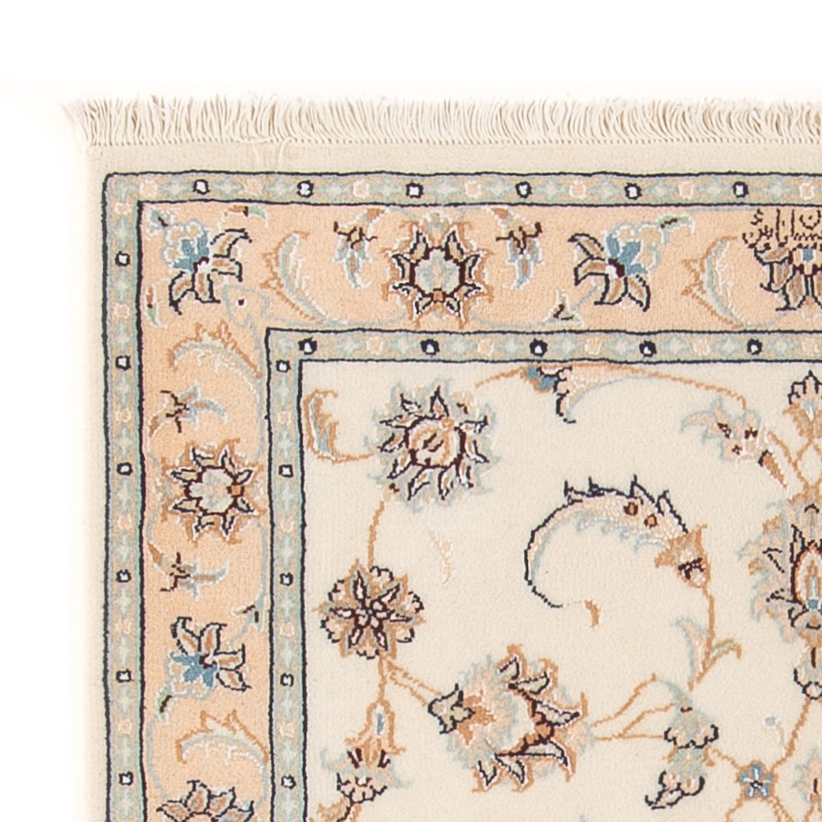 Perserteppich - Nain - Premium - 118 x 80 cm - creme