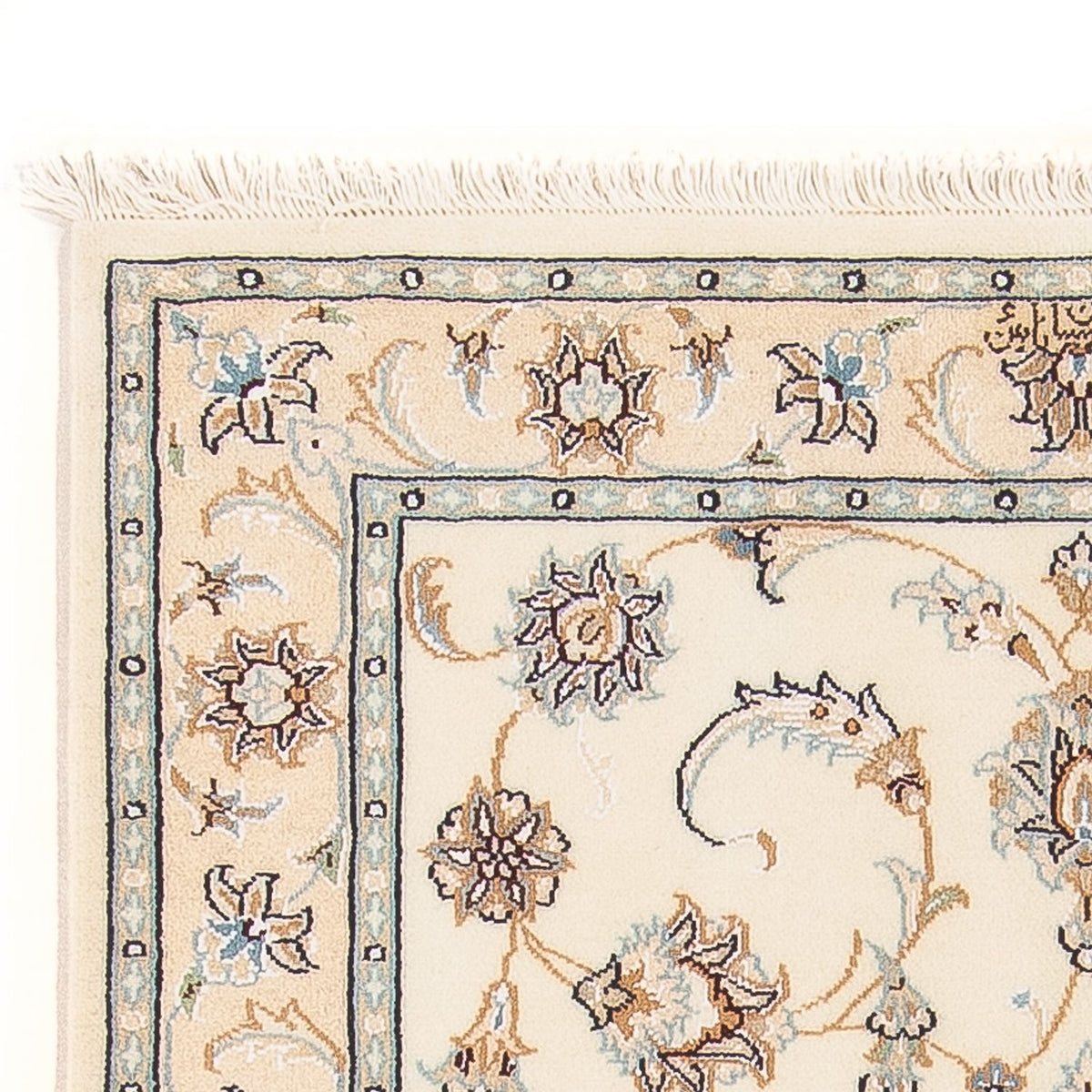 Dywan perski - Nain - Premium - 122 x 82 cm - kremowy