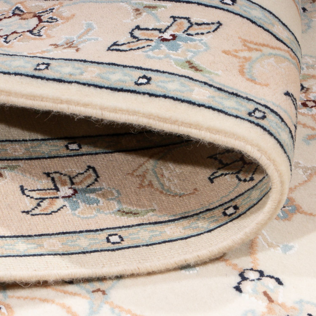 Dywan perski - Nain - Premium - 122 x 82 cm - kremowy