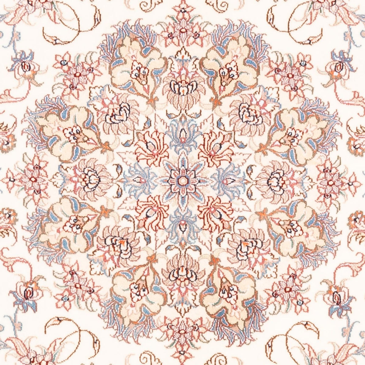 Dywan perski - Tabriz - 201 x 148 cm - kremowy