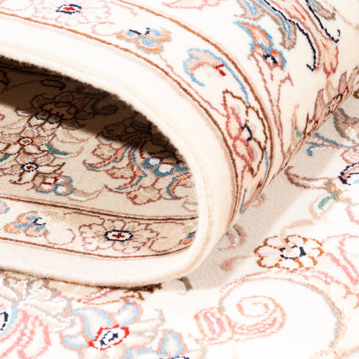 Dywan perski - Tabriz - 201 x 148 cm - kremowy