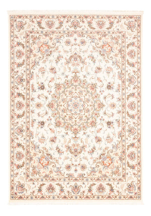 Dywan perski - Tabriz - 203 x 148 cm - kremowy