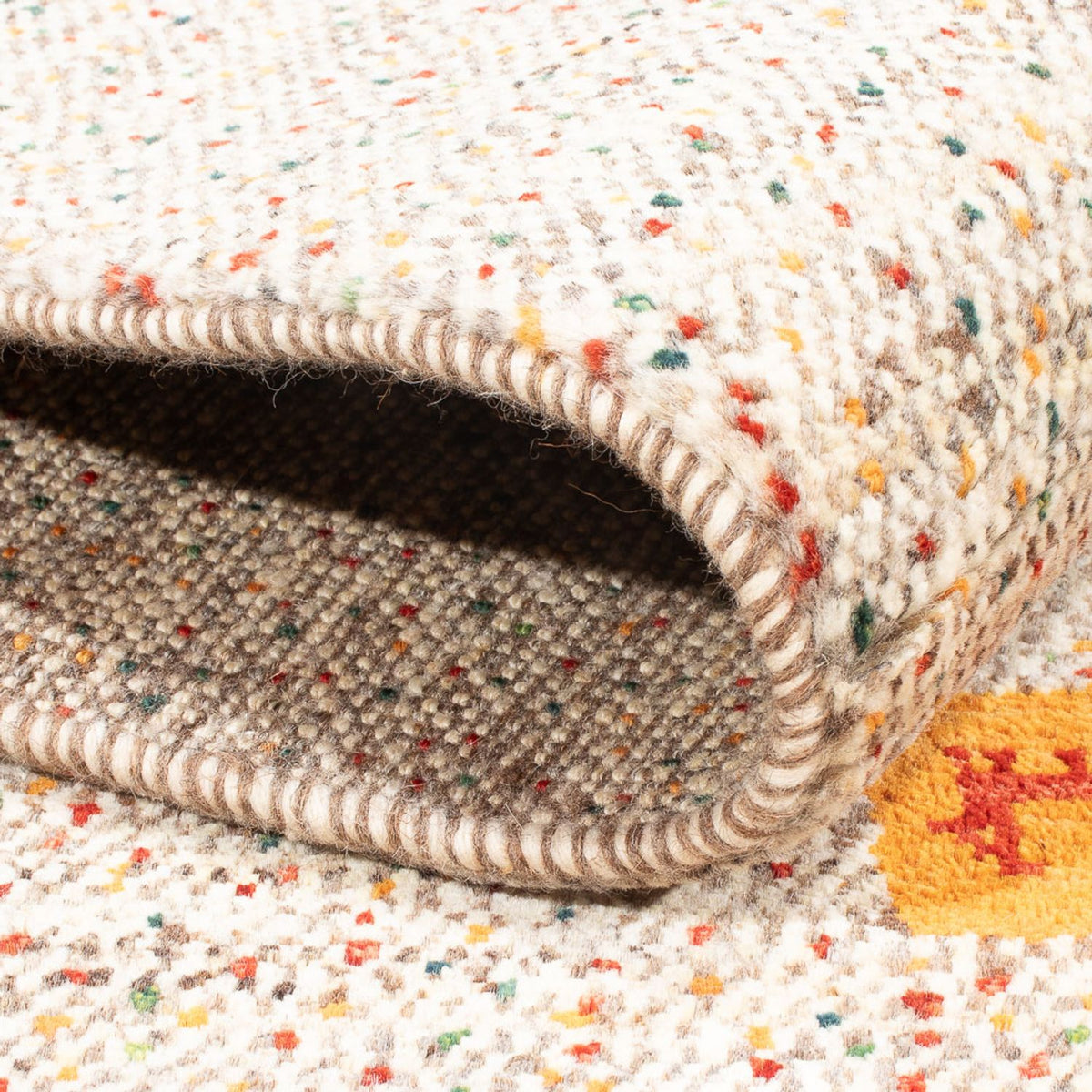 Gabbeh Teppich - Perser - 202 x 157 cm - natur