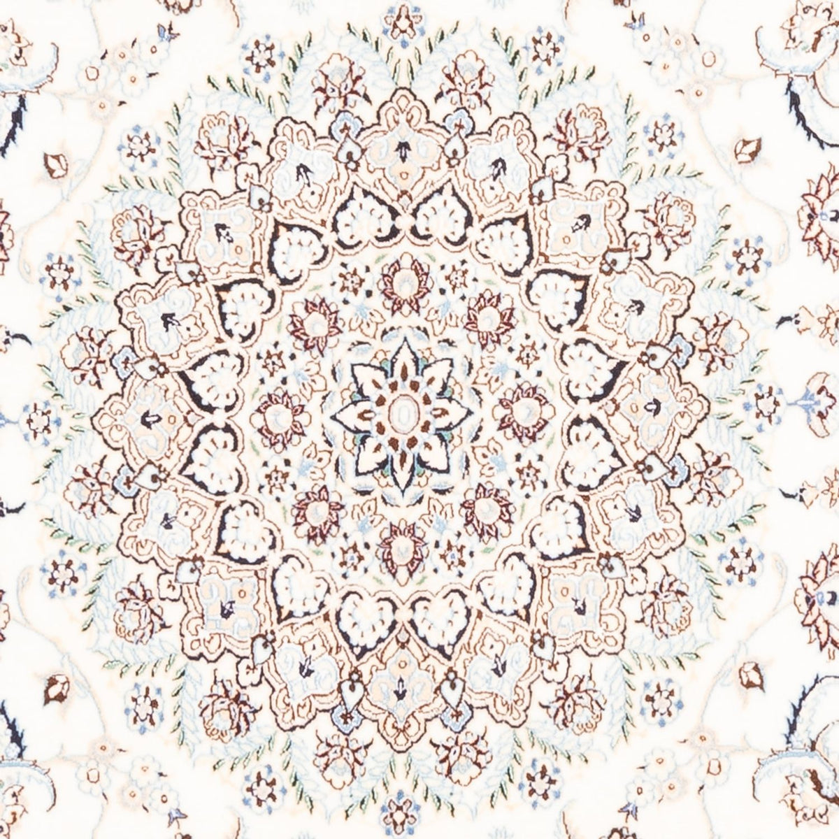 Dywan perski - Nain - Premium - 255 x 204 cm - kremowy