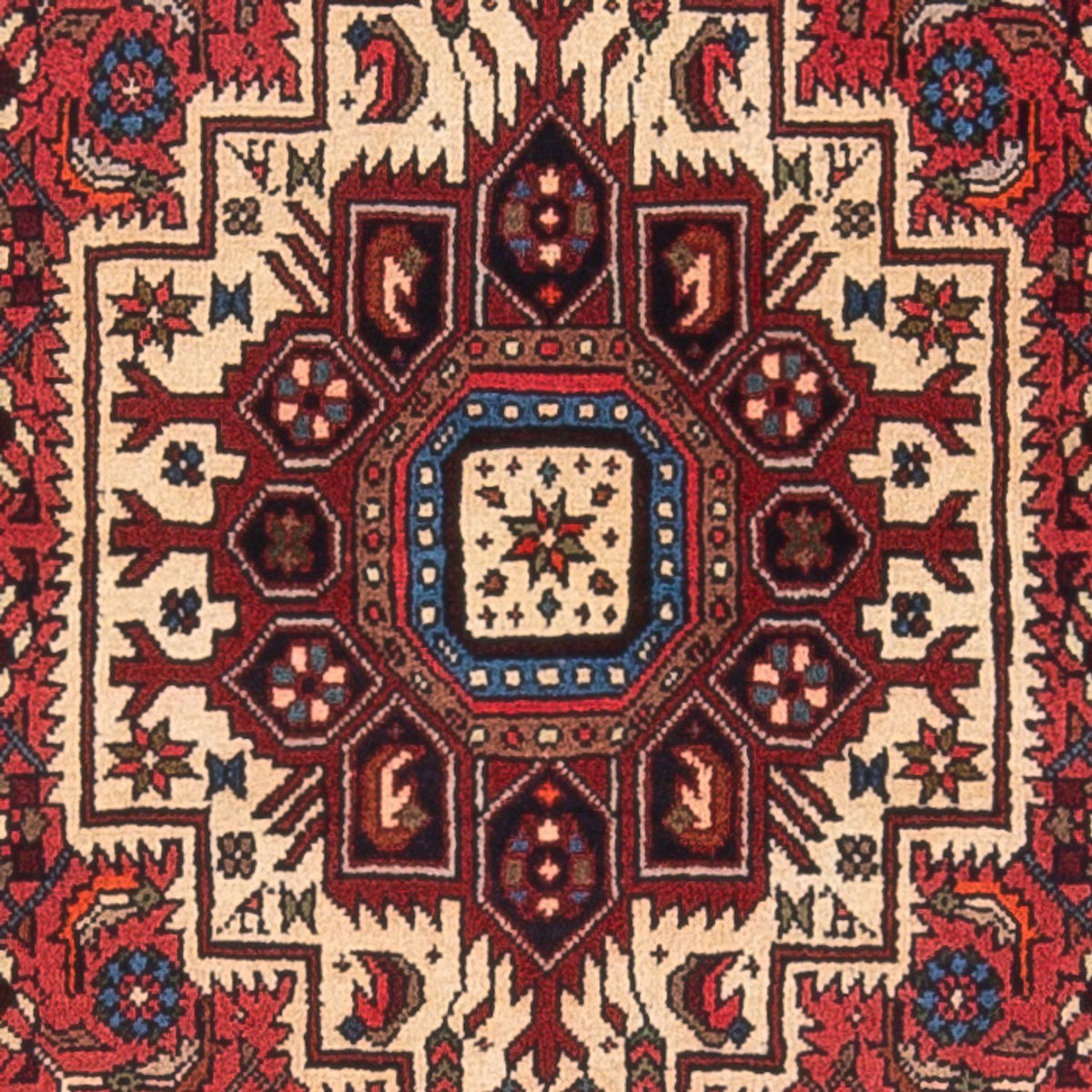 Perski dywan - Nomadyczny - 124 x 77 cm - kremowy