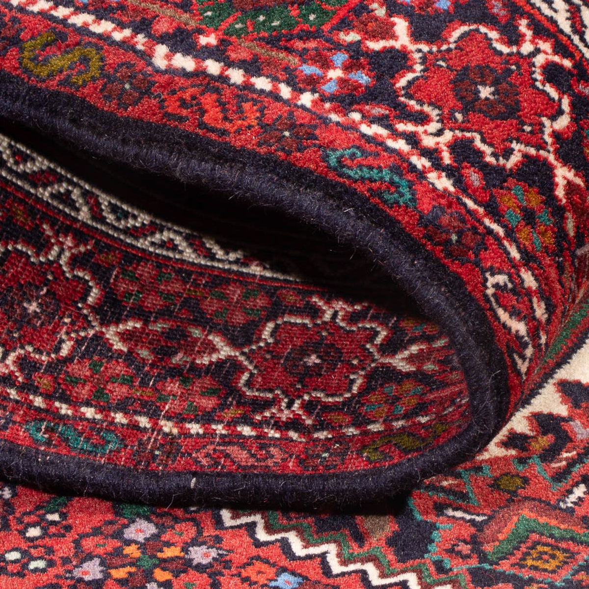 Perski dywan - Nomadyczny - 137 x 78 cm - czerwony