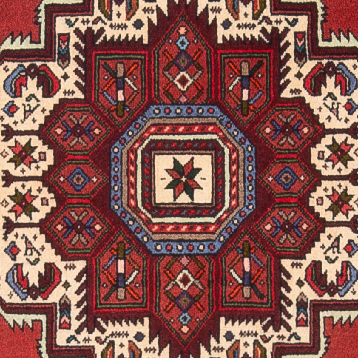 Perski dywan - Nomadyczny - 128 x 70 cm - kremowy