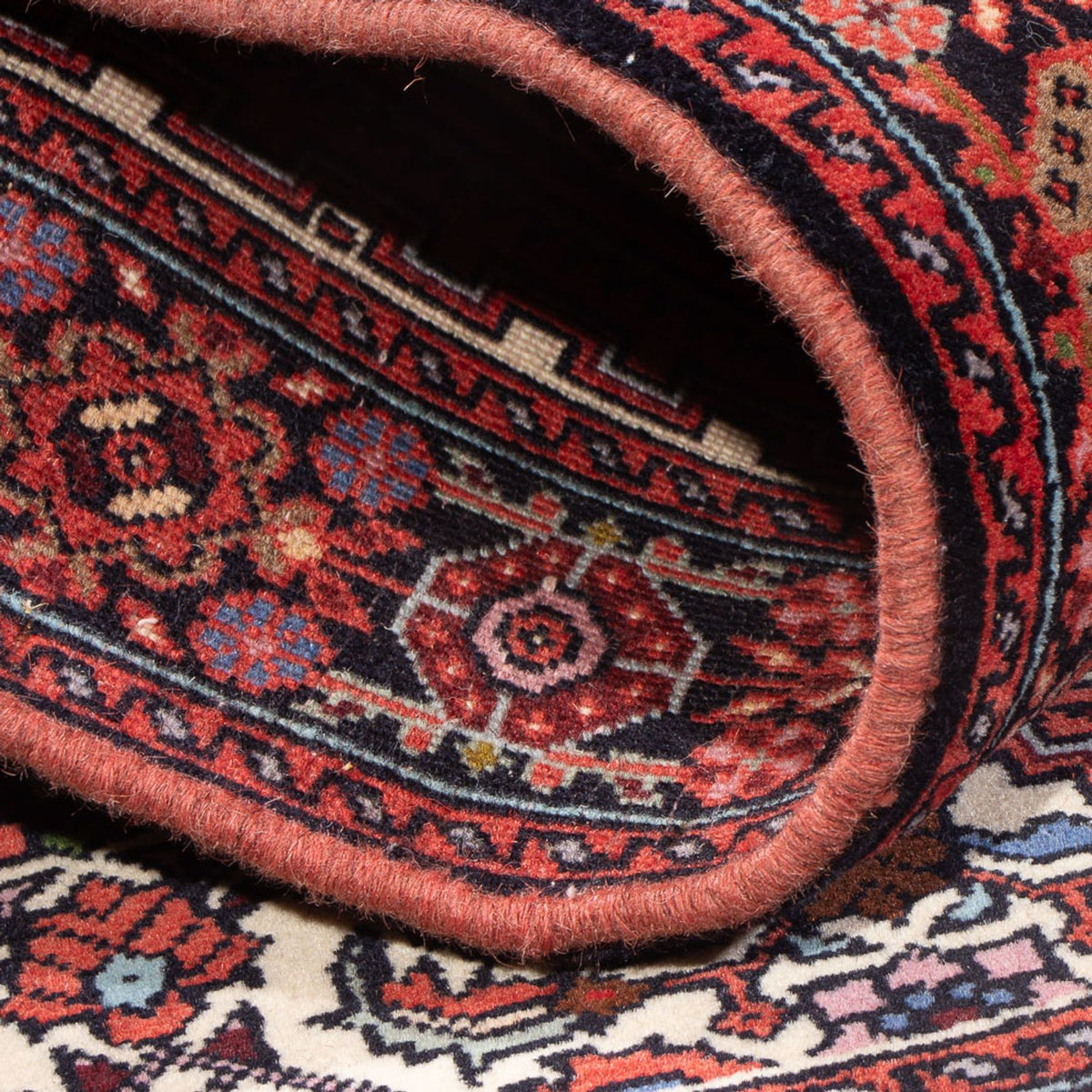 Perski dywan - Nomadyczny - 123 x 82 cm - ciemna czerwień