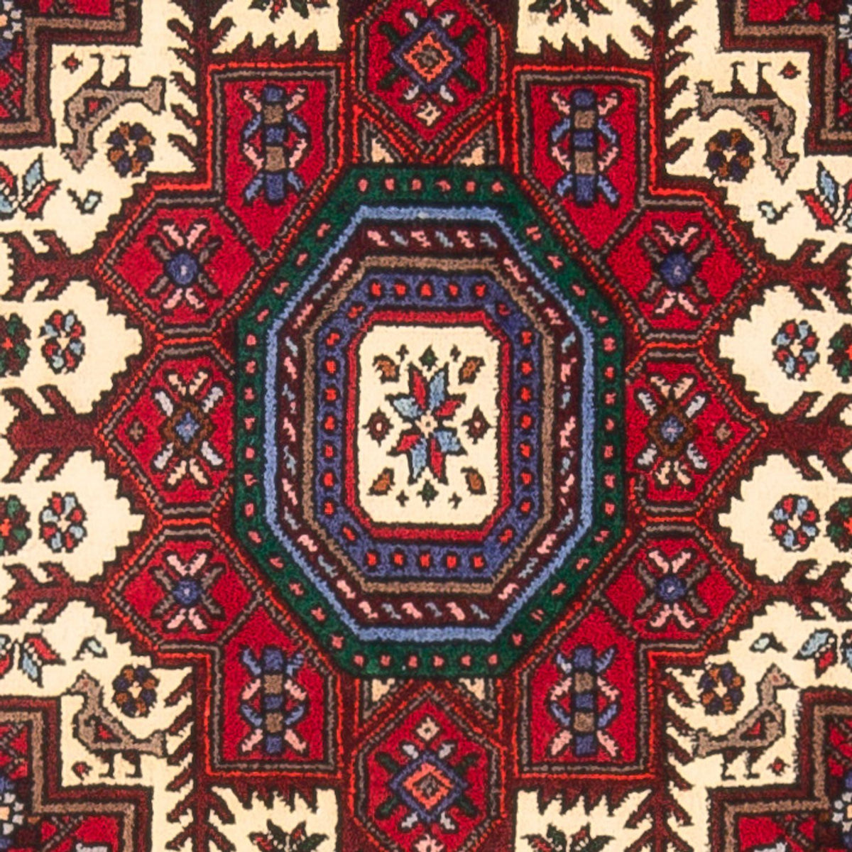 Perski dywan - Nomadyczny - 125 x 78 cm - kremowy