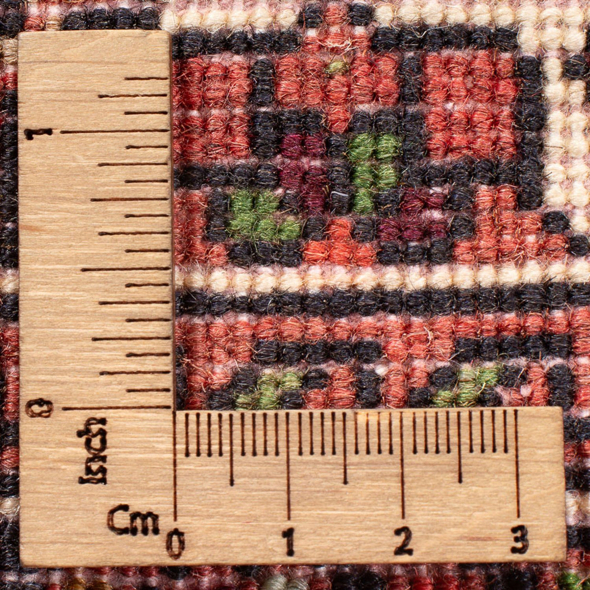 Perski dywan - Nomadyczny - 121 x 74 cm - kremowy