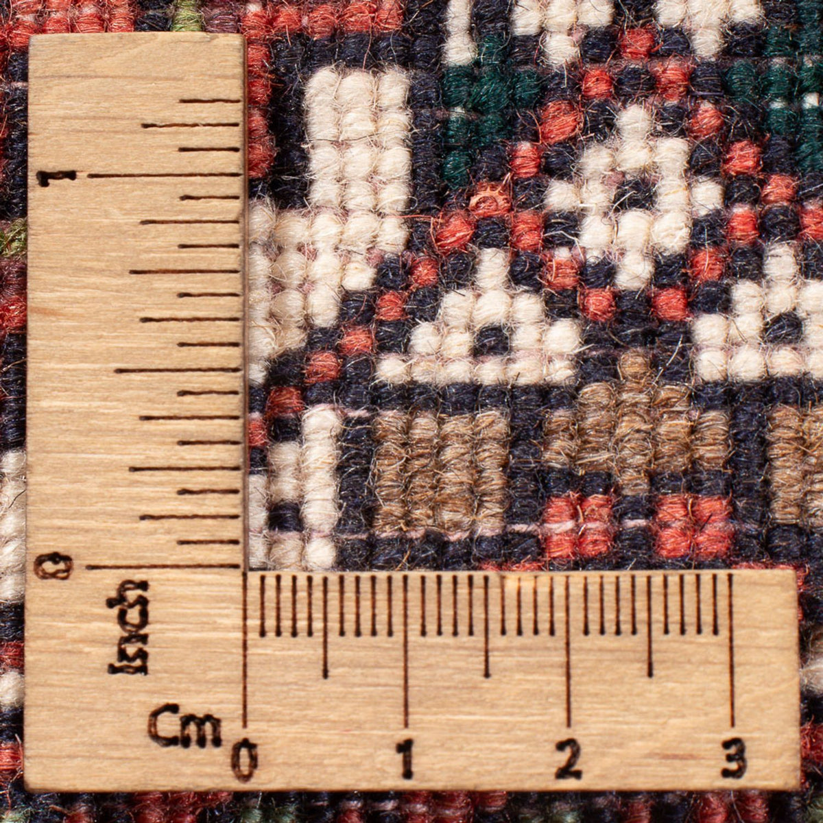 Perski dywan - Nomadyczny - 126 x 75 cm - kremowy