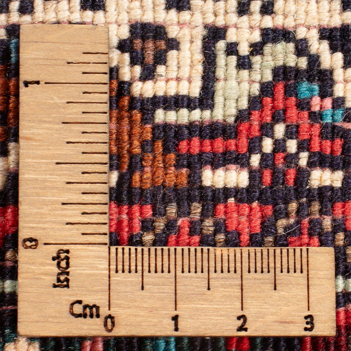 Perski dywan - Nomadyczny - 124 x 70 cm - kremowy