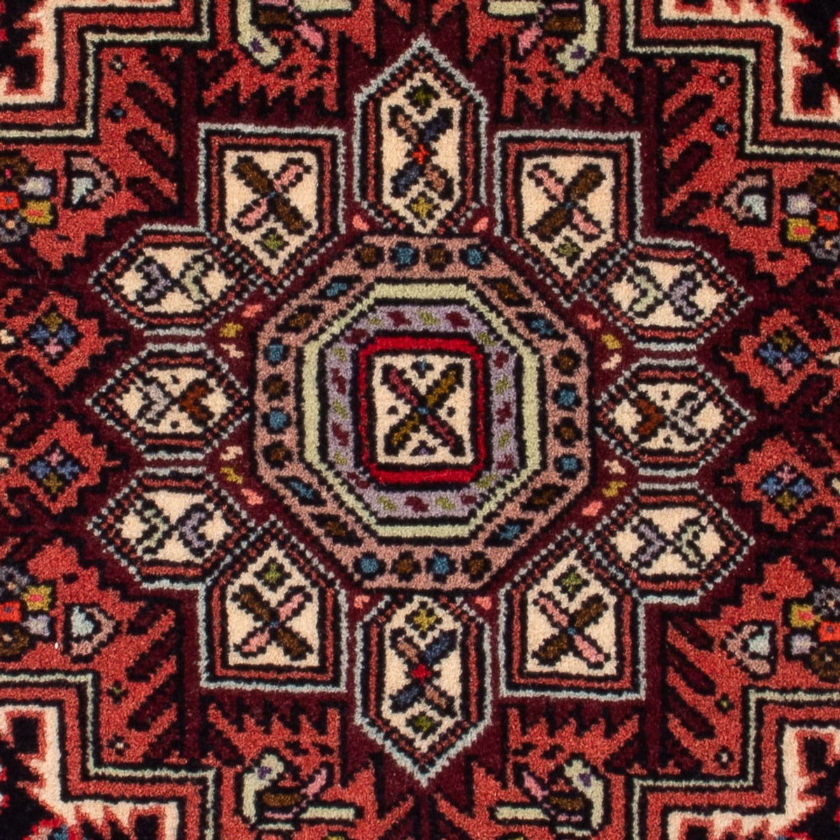 Perski dywan - Nomadyczny - 80 x 52 cm - kremowy