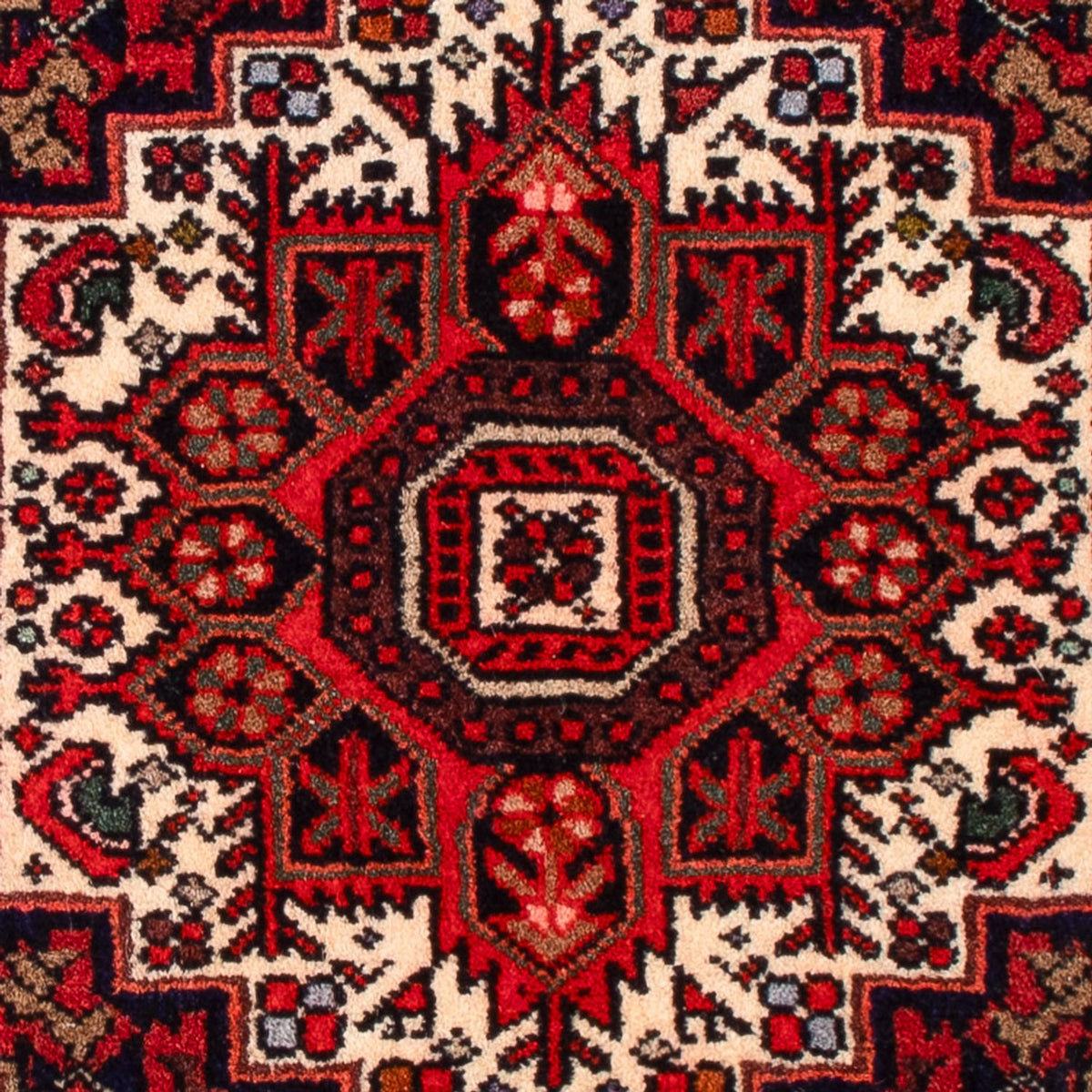 Perski dywan - Nomadyczny - 69 x 50 cm - kremowy