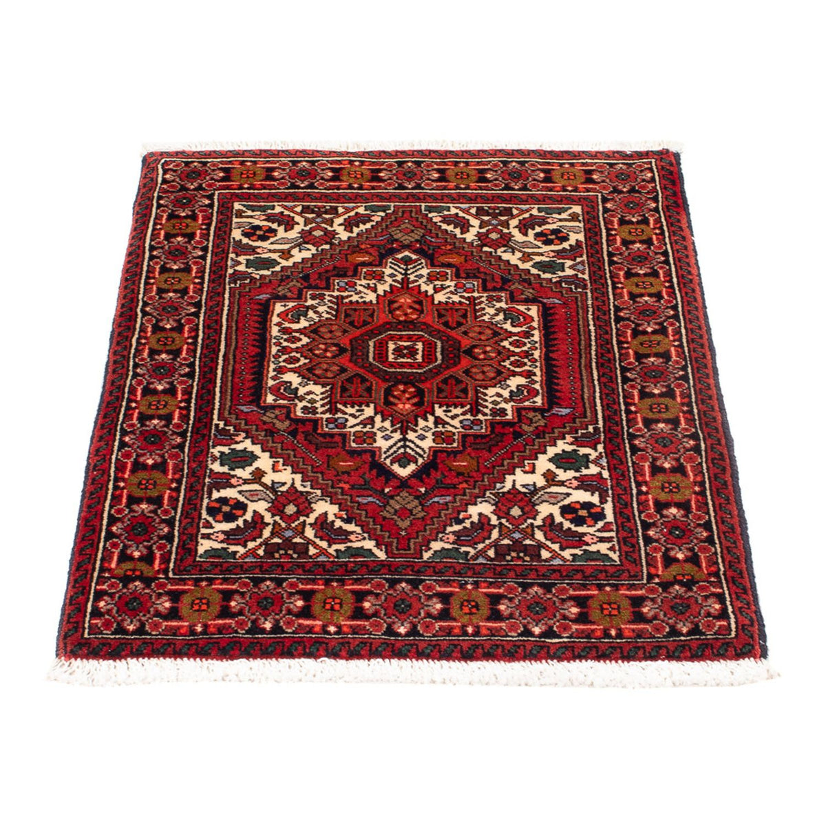 Perski dywan - Nomadyczny - 69 x 50 cm - kremowy