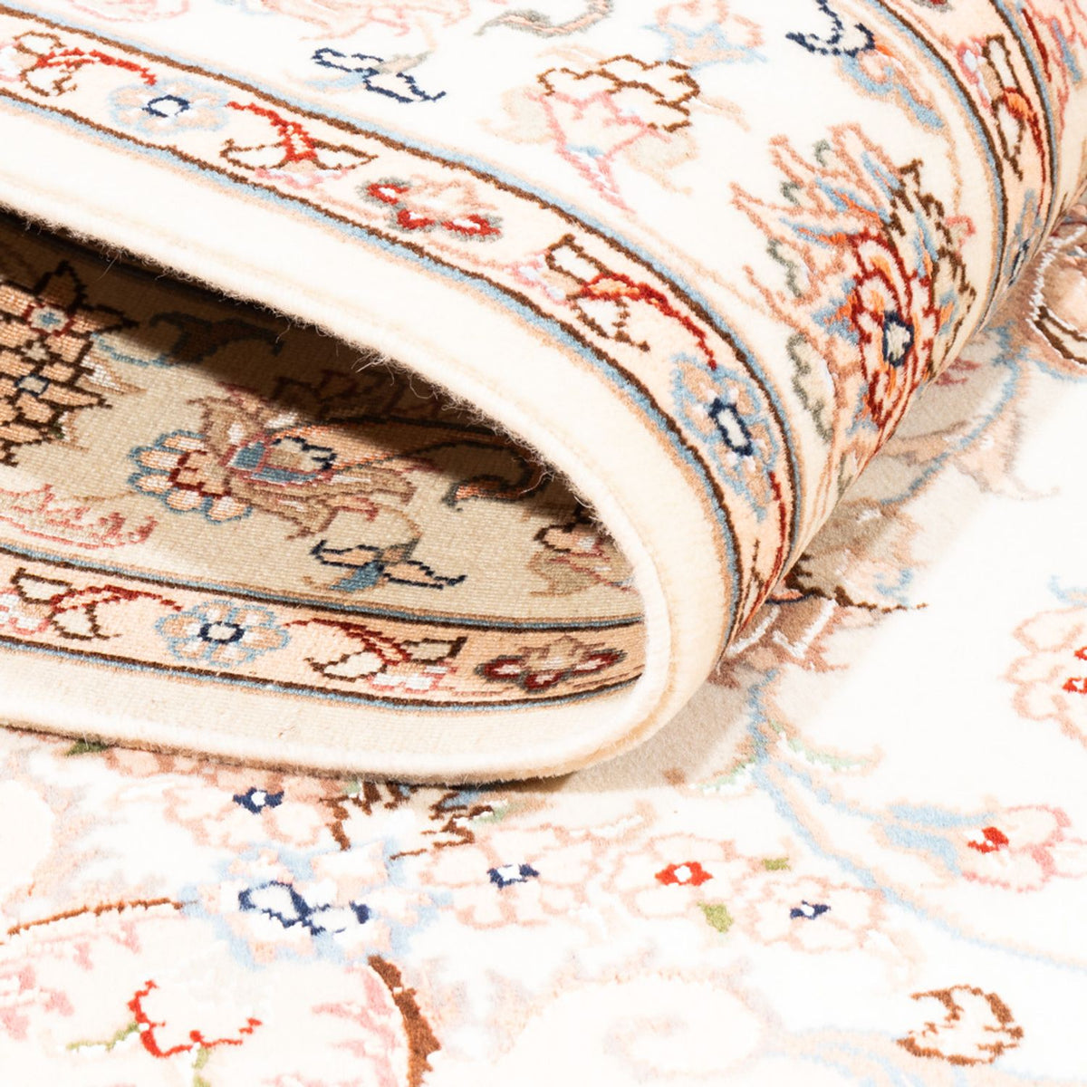 Dywan perski - Tabriz - 176 x 120 cm - kremowy