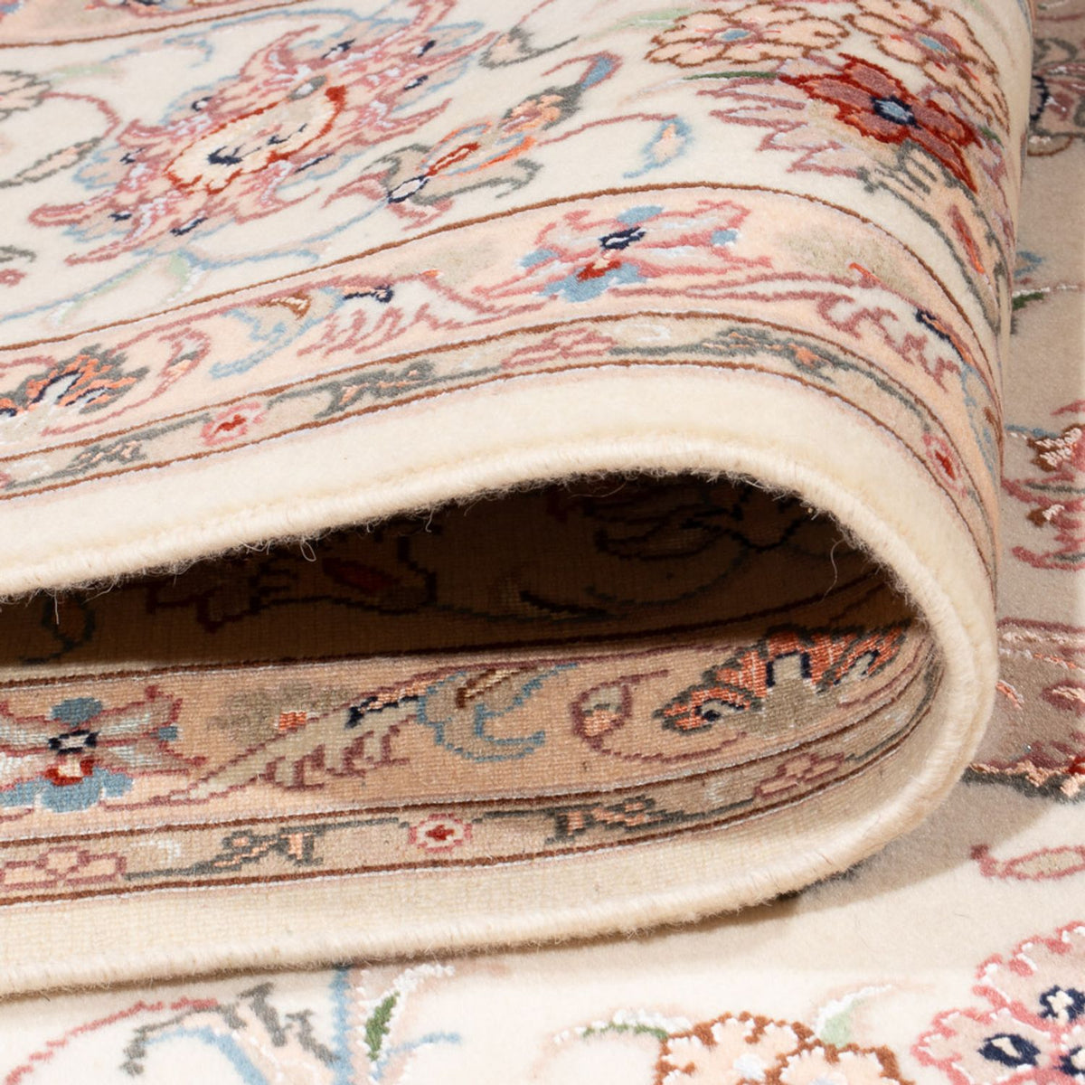 Perserteppich - Täbriz - Royal - 252 x 199 cm - creme