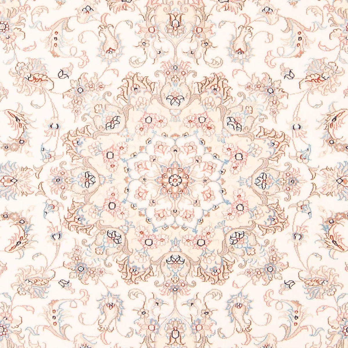 Dywan perski - Tabriz - Królewski - 201 x 150 cm - kremowy