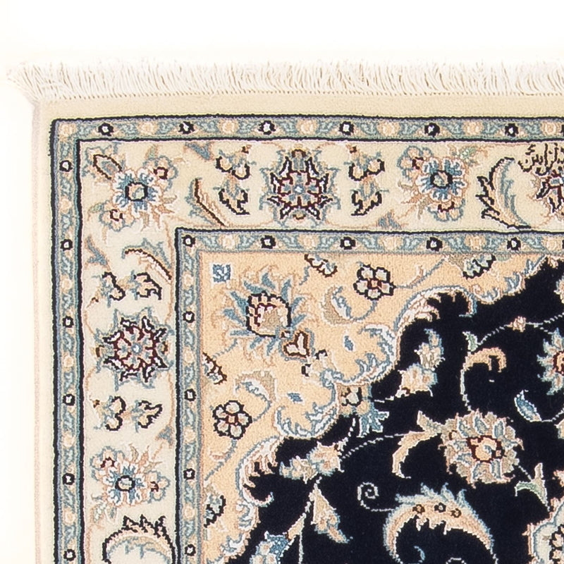 Perserteppich - Nain - Premium - 122 x 80 cm - dunkelblau