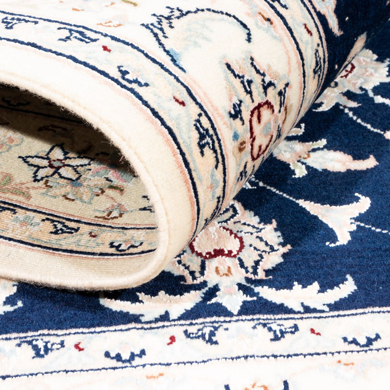 Dywan perski - Nain - Premium - 161 x 105 cm - ciemnoniebieski