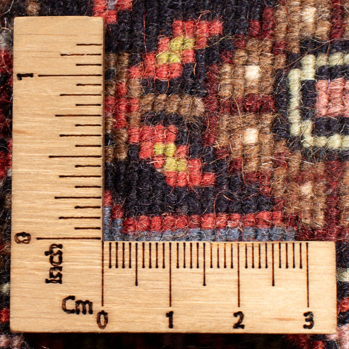 Perski dywan - Nomadyczny - 60 x 40 cm - kremowy