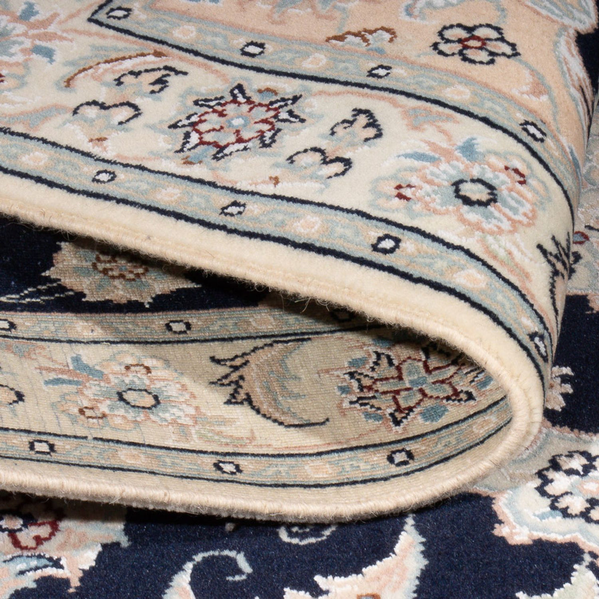 Perserteppich - Nain - Premium - 120 x 84 cm - dunkelblau