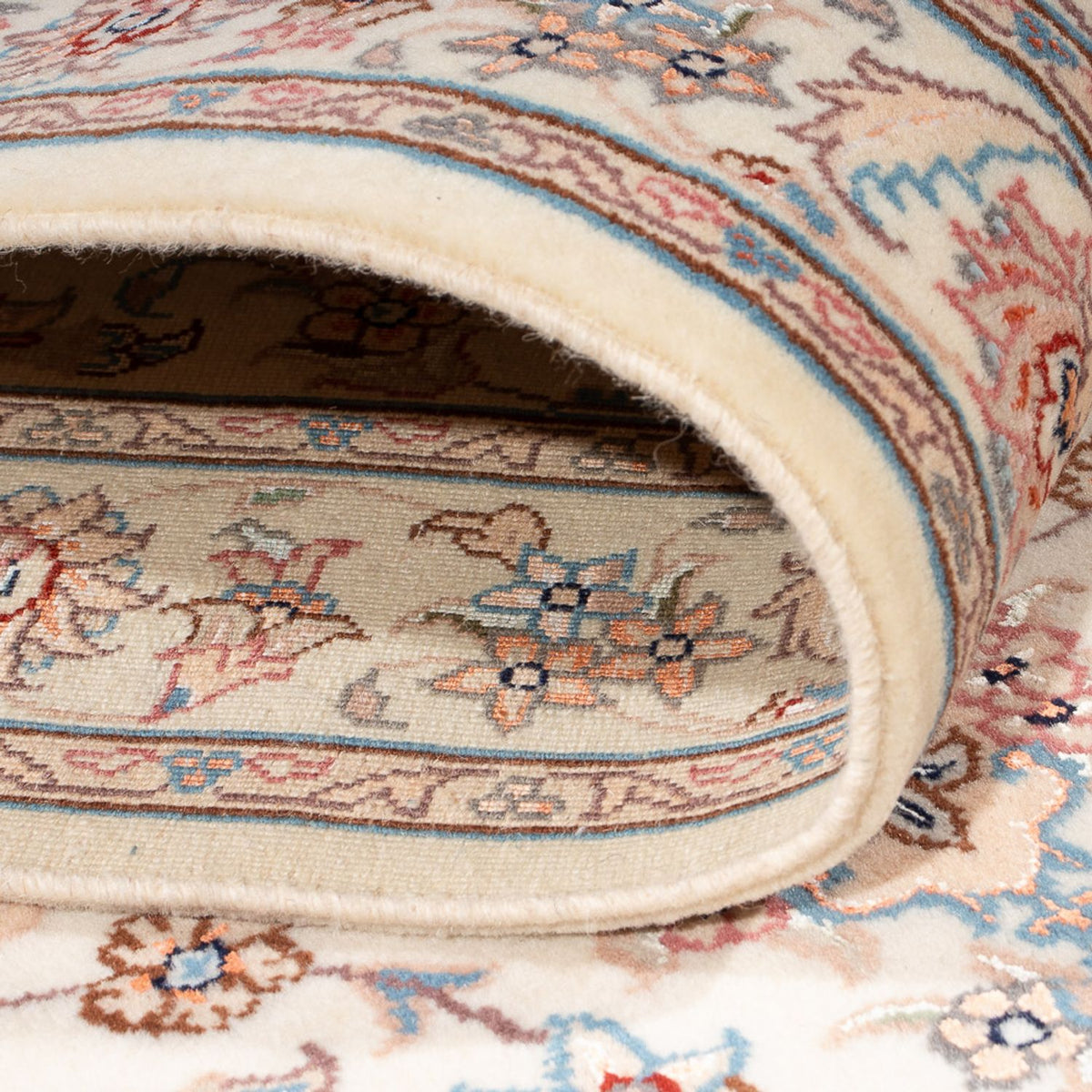 Läufer Perser - Täbriz - Royal - 298 x 87 cm - creme