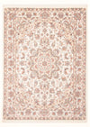 Tabriz - 50 Raj Dywan 150x205cm - Dywan perski - Prostokątny / Kremowy / 150 x 205 cm Prostokątny